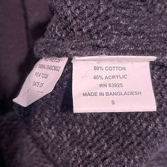 METHOD Zipper Cardigan Sweater Navy Small - Picture 8 of 8